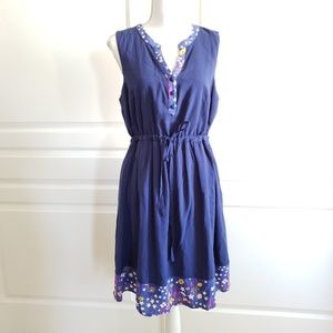Modcloth Midnight Meadow Shift Dress POCKETS